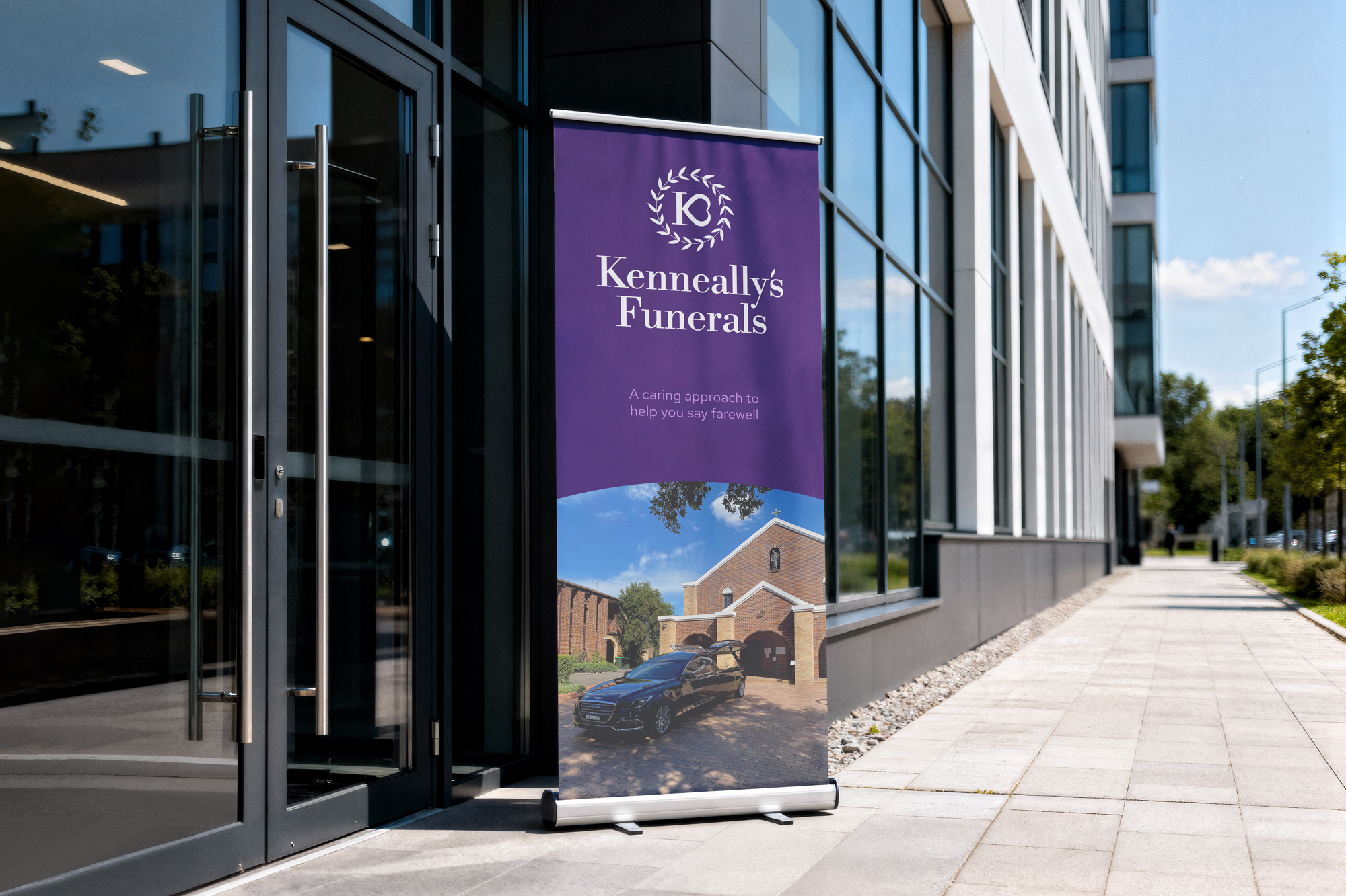 Kenneally's Funerals banner signage
