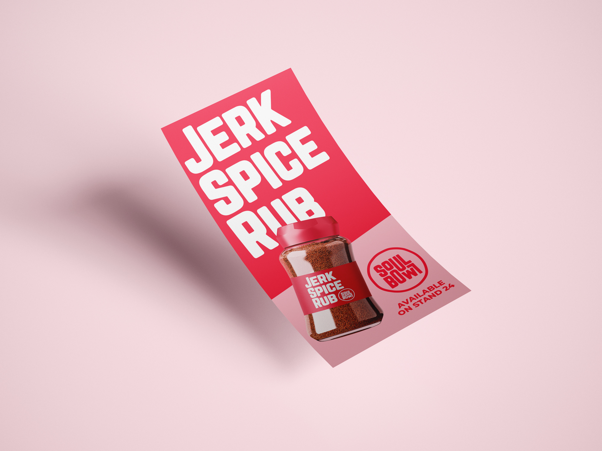 Soul Bowl flying leaflet mockup
