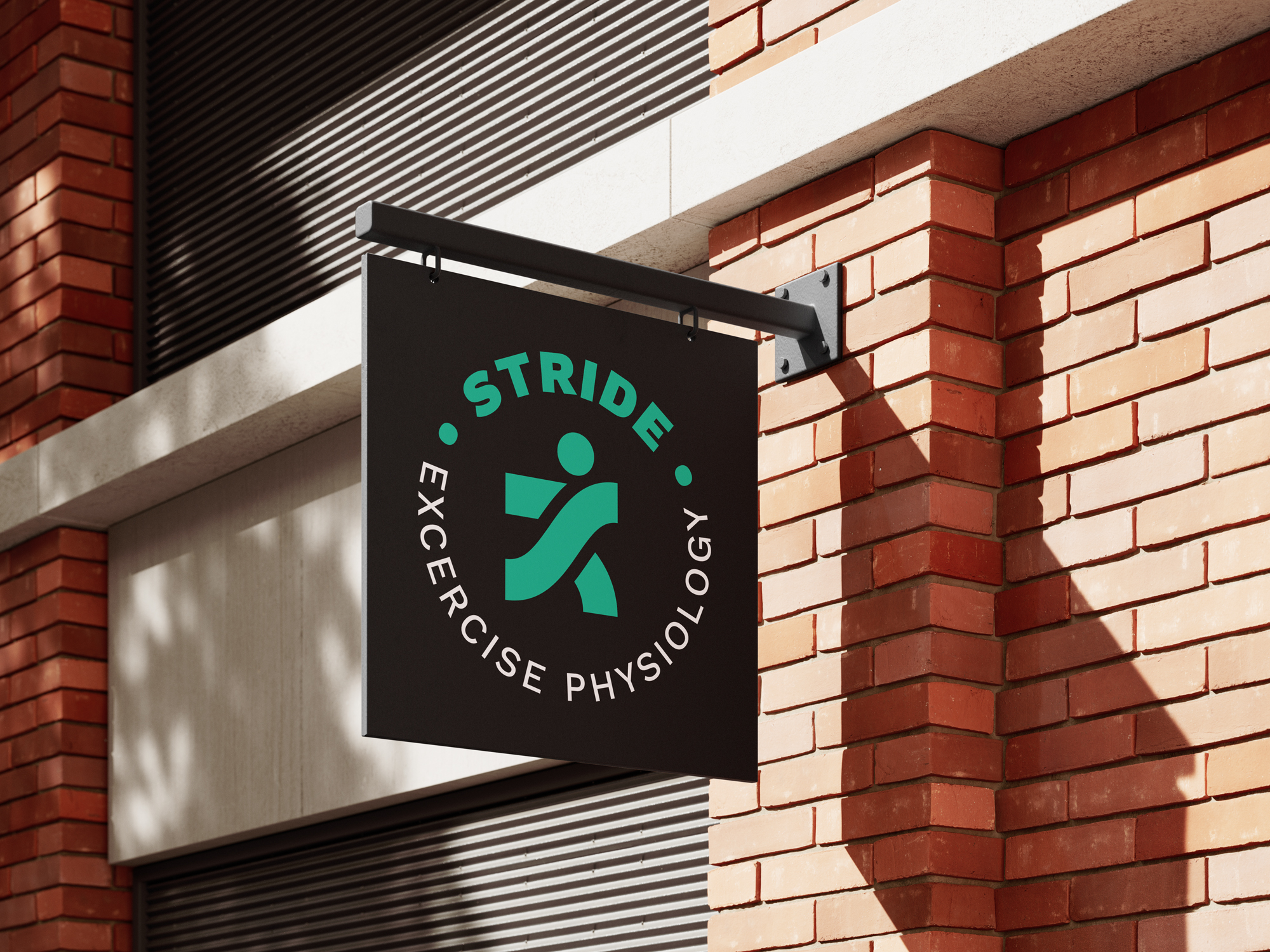 Stride EP hanging sign mockup