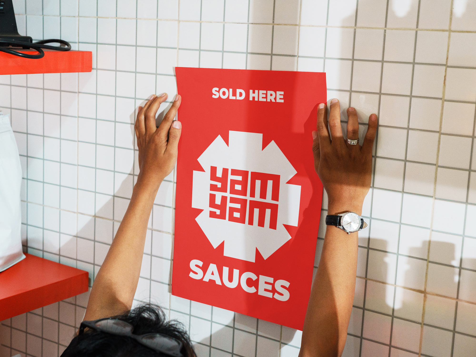 YAM YAM paper poster mockup